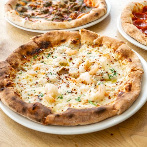 Shrimp Alfredo Pizza